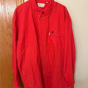 Beretta Men's Red Casual Button Down Shirt